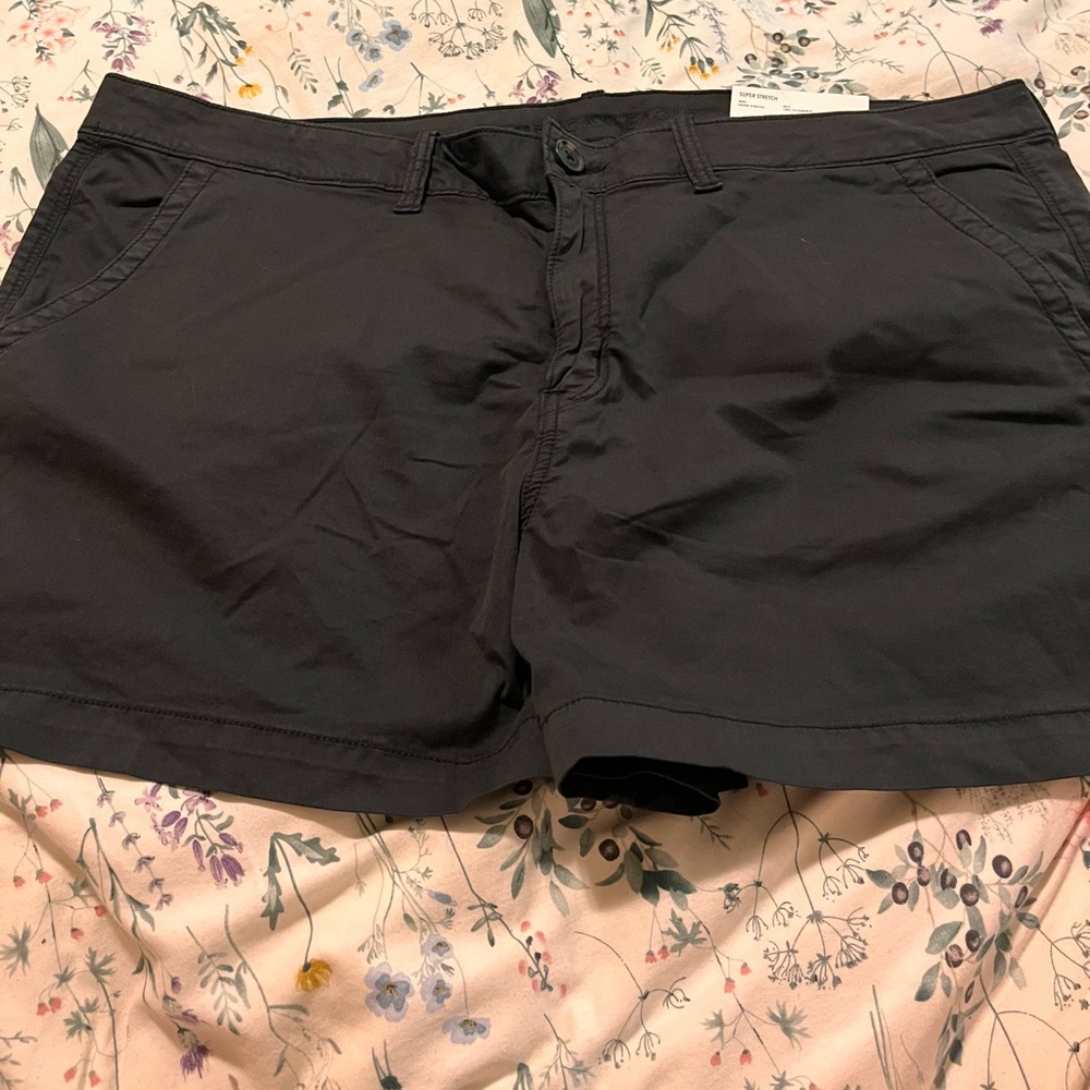 Size 20 Brand New Black Super stretch shorts from American Eagle.